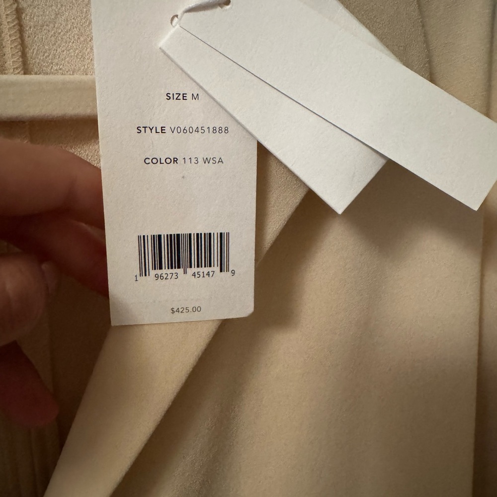Never worn VINCE Cream Long Sleeve Dress - Picture 3 of 6